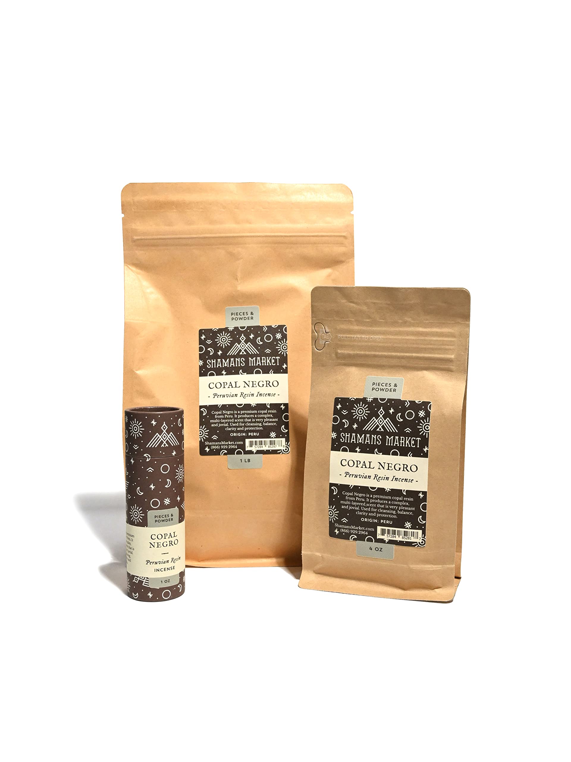 Premium Peruvian Negro Copal Resin Incense - 1 oz Natural Black Copal for Spiritual Cleansing & Meditation - Perfect for Smudging, Energy Clearing & Sacred Rituals