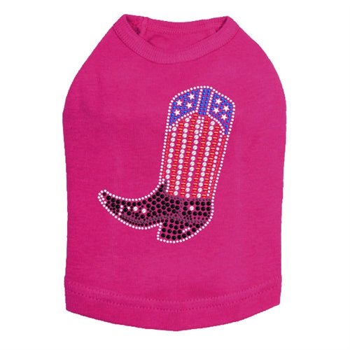 Red White & Blue Rhinestone Tank Top - Patriotic American Flag Design, Women's Sparkly Sequined Casual Shirt for 4th of July, Independence Day & Summer Parties