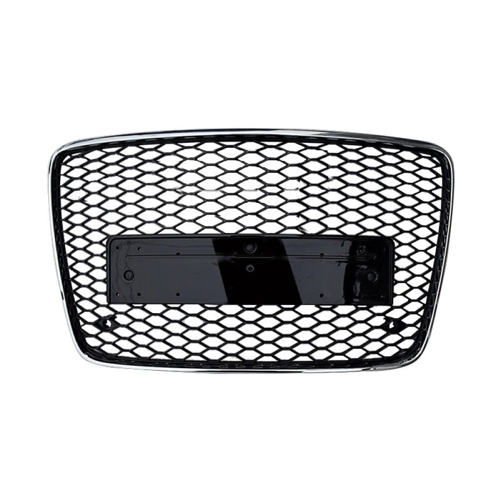 Chrome Silver Frame Black Mesh