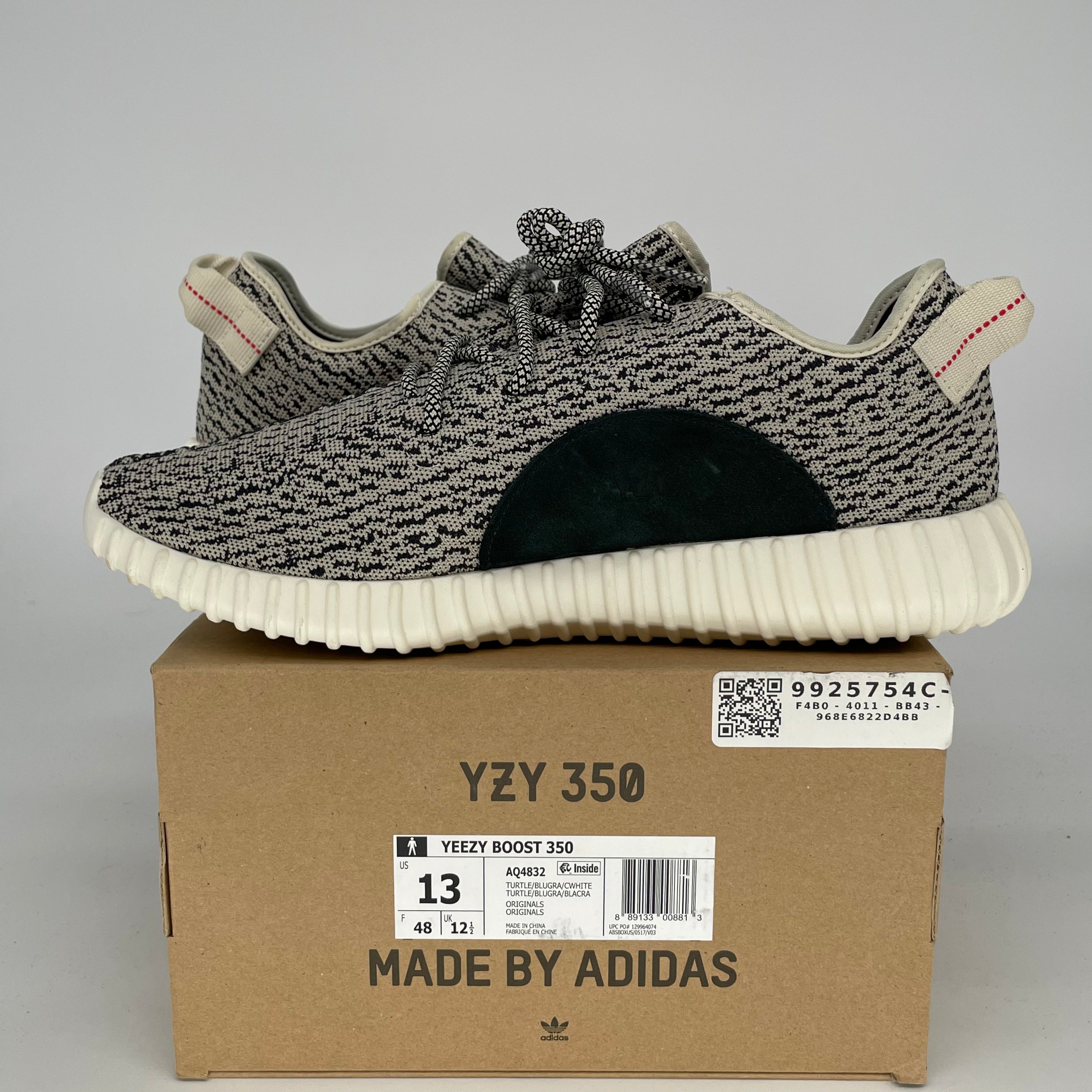 Adidas Yeezy Boost 350 V2 Turtledove Sneakers - Men's Size 13 (AQ4832) | Comfortable Running Shoes for Casual Wear & Gym Workouts