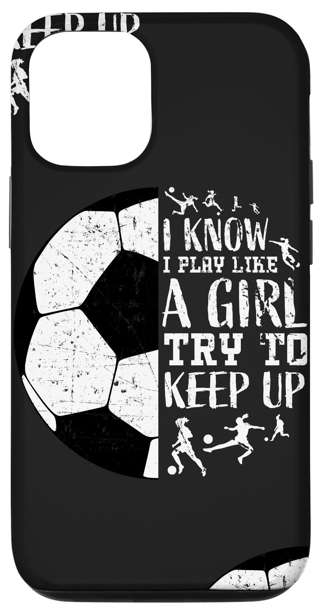 Cute Soccer Phone Case for iPhone 12/12 Pro - Funny Football Gift for Teen Girls - Perfect for Soccer Games, School & Daily Use