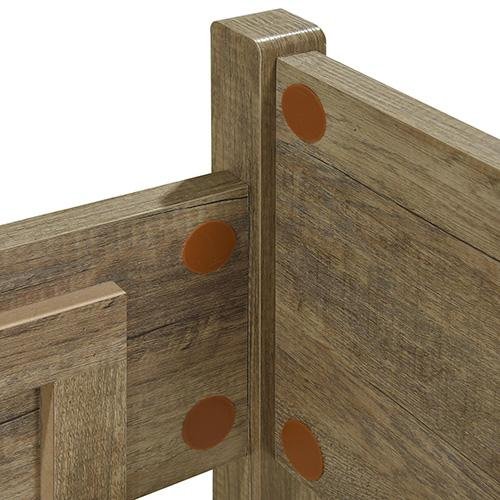 Solid Oak Wooden Double Bed Frame - Queen Size, Natural Finish | Sturdy & Elegant Bedroom Furniture for Master Bedroom or Guest Room
