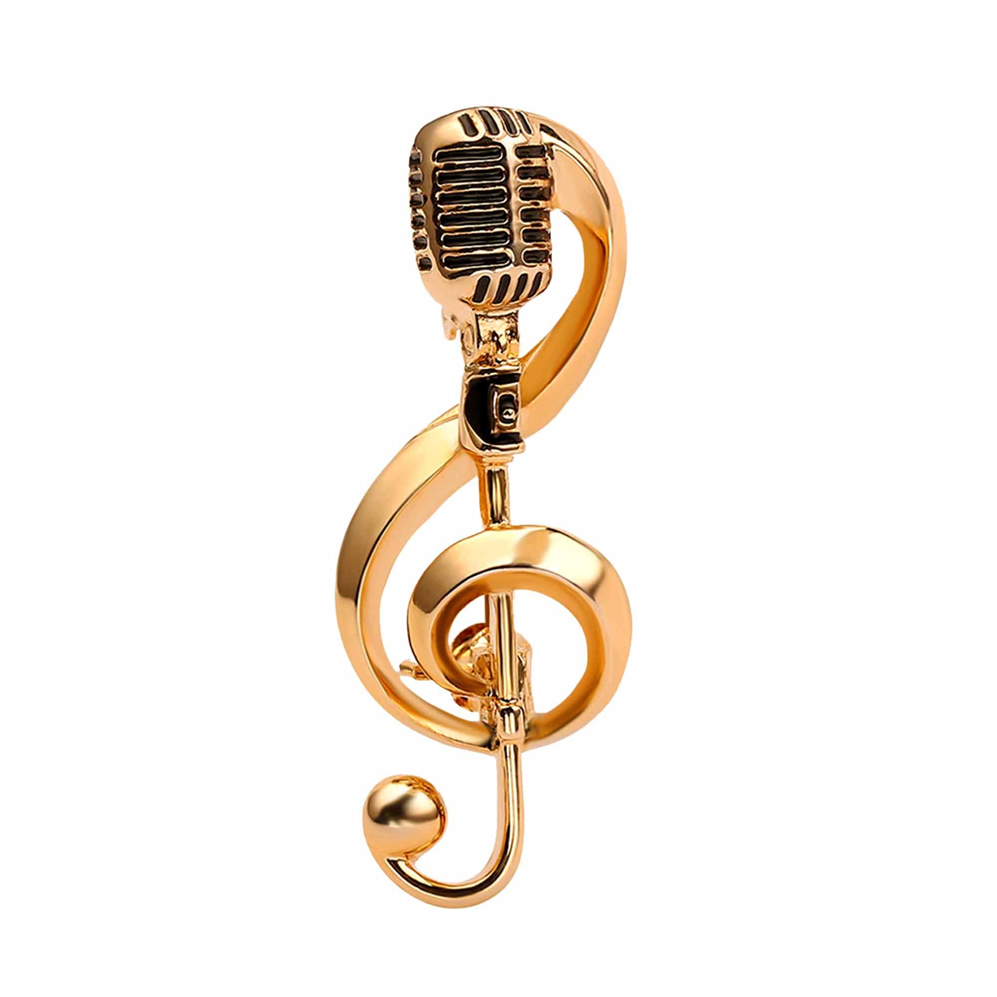 Stylish MZHSMZHR Music Note Brooch Pin - Elegant Fashion Jewelry for Women, Cute Accessory Gift for Parties, New Year & Special Occasions - Perfect for Concerts, Music Events & Everyday Wear