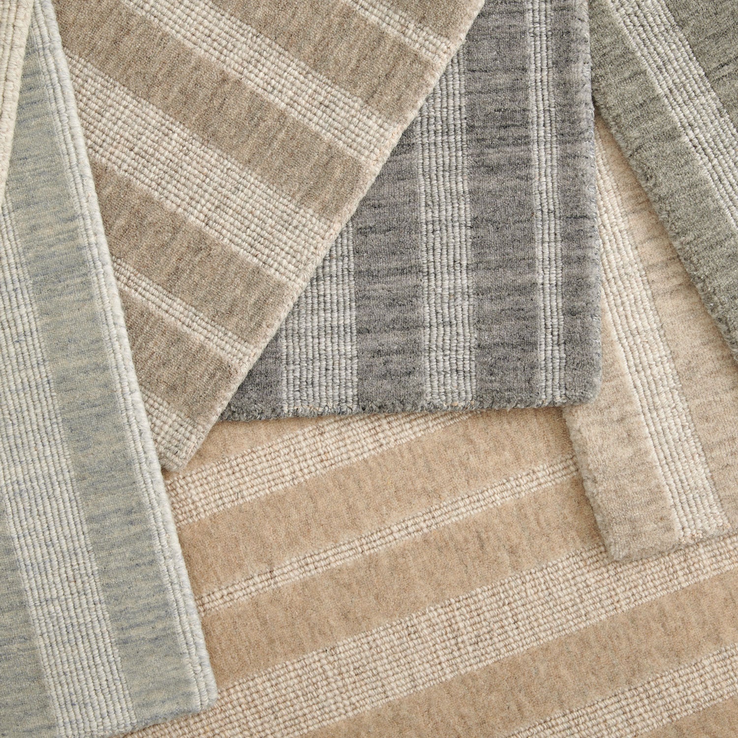 Premium Aubree Stripe Wool & Nylon Carpet - Soft & Durable Area Rug for Living Room, Bedroom & Office - Home Decor & Floor Protection