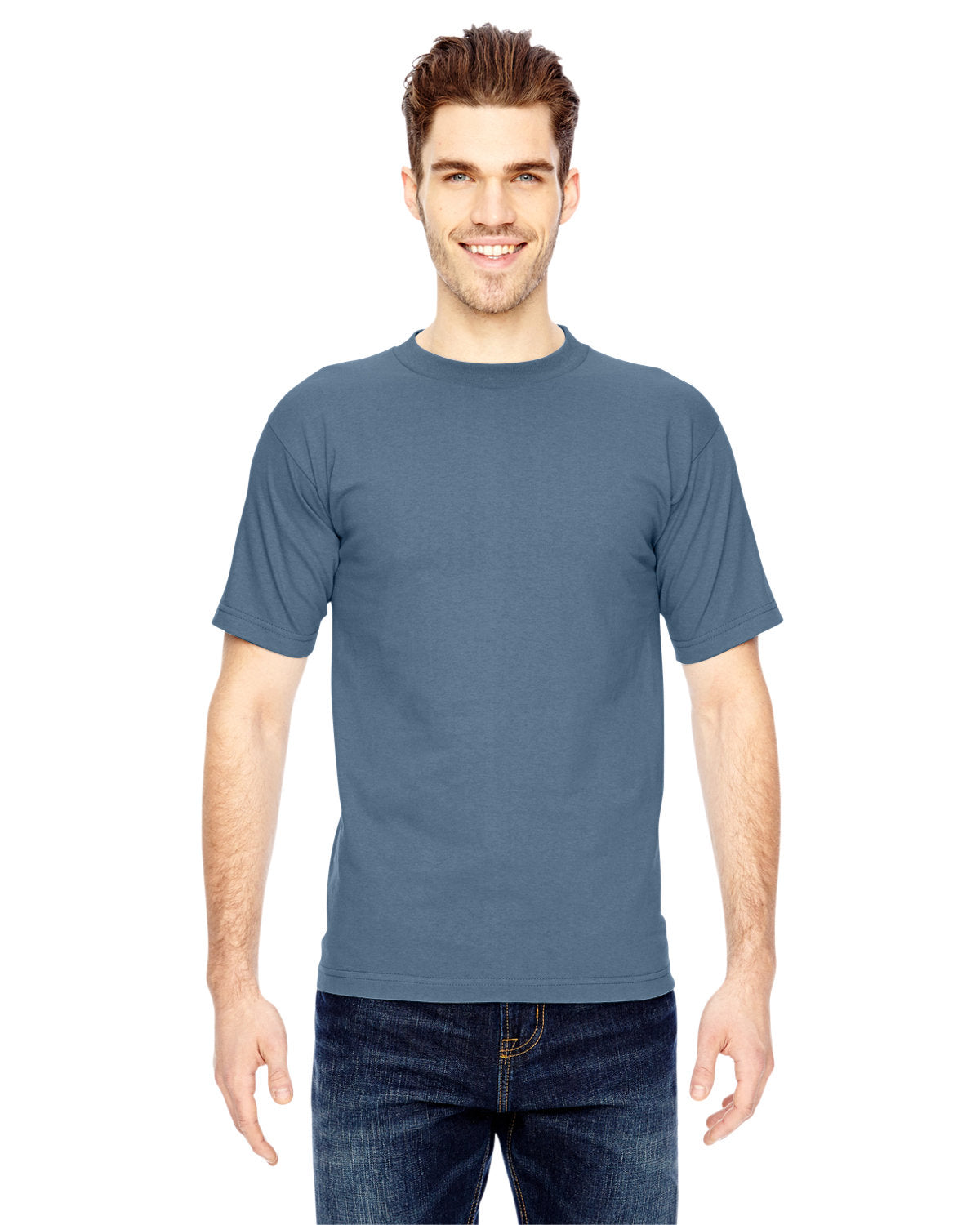 Bayside BA5100 Men's 100% Cotton T-Shirt - 6.1 oz Soft Comfort Crew Neck Tee for Casual Wear, Work & Everyday Use