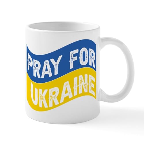 White - Pray For Ukraine Mugs