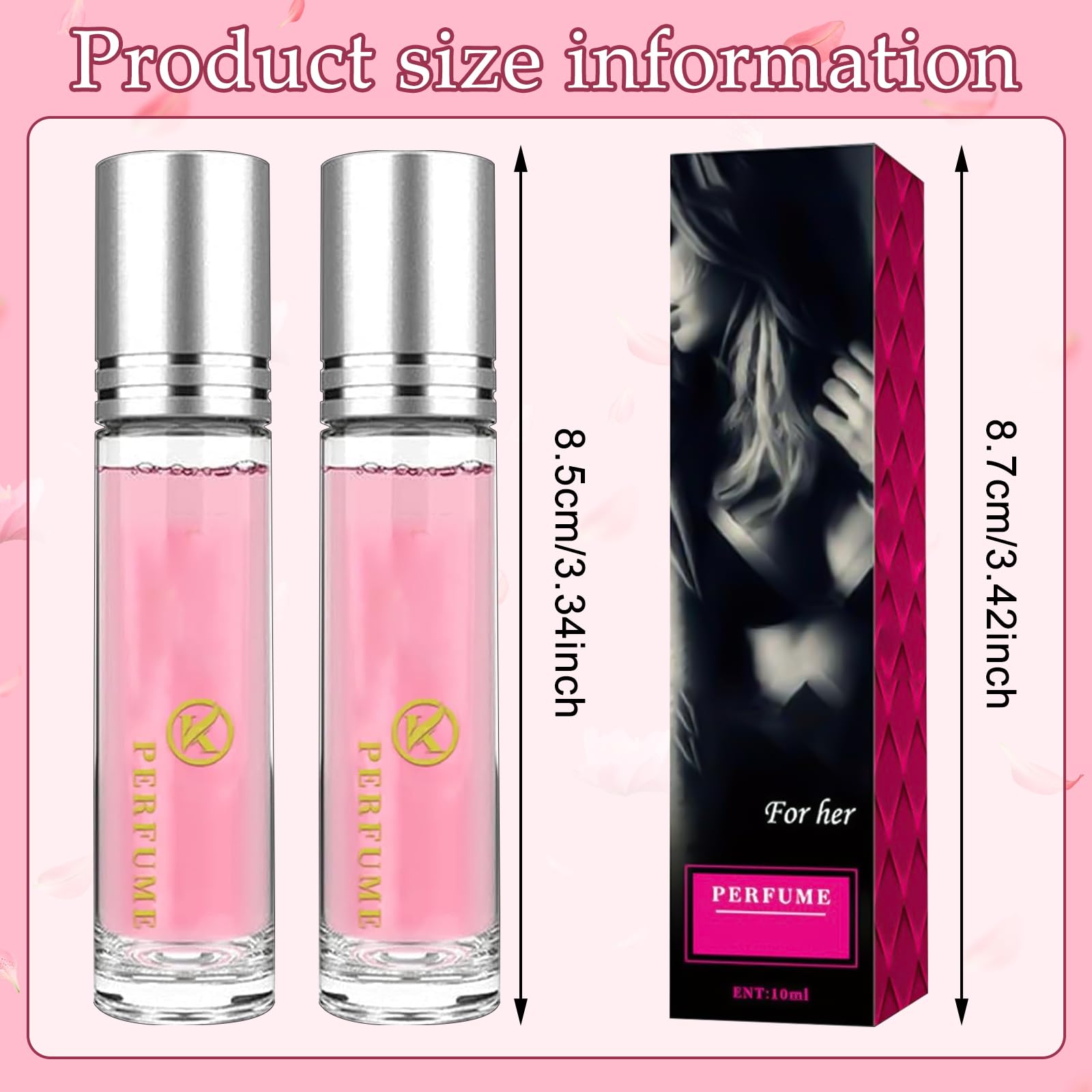 TECHEEL 2-Pack Long Lasting Women's Perfume Set | Portable Travel Size Perfume for Women | Office, Date Night & Daily Fragrance Gift