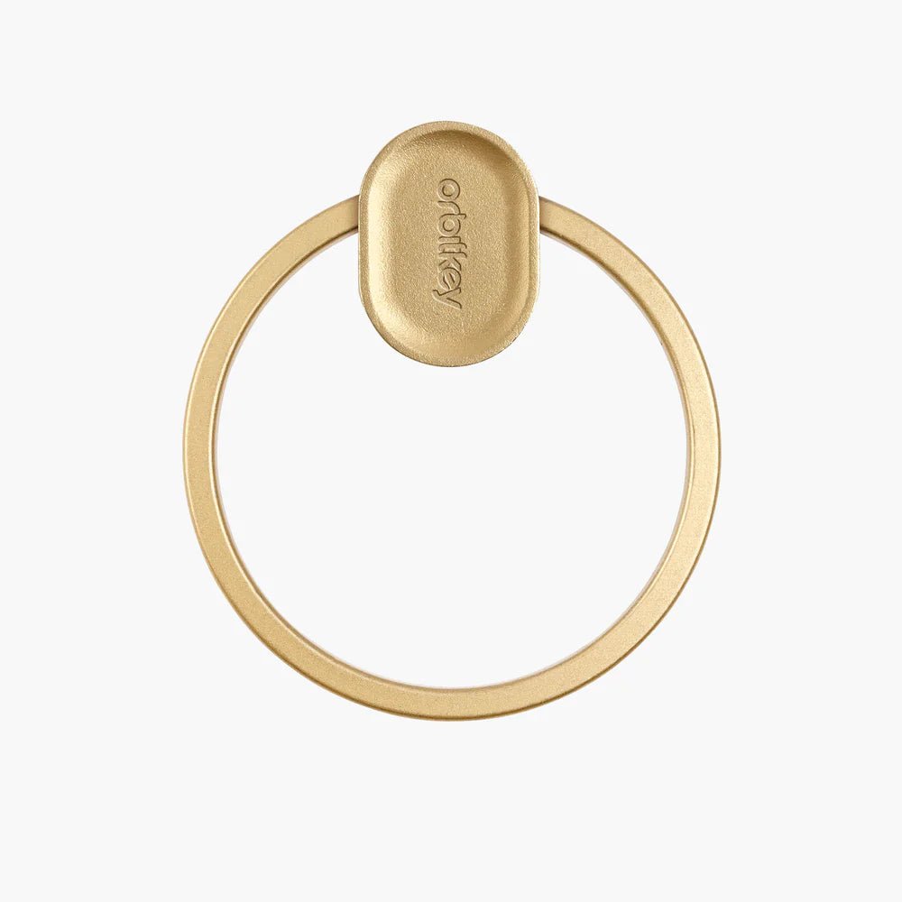 Orbitkey Premium Key Organizer - Gold | Compact & Stylish Key Holder for Home, Office & Travel Accessories