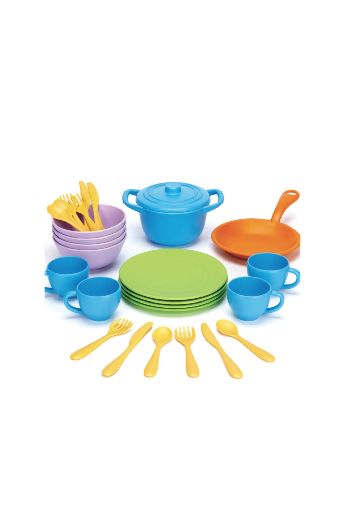 27-Piece Cookware & Dining Set for Kids - Non-Toxic & Durable Kitchen Playset for Toddlers 2+ Years - Pretend Play, Learning & Role-Playing Fun