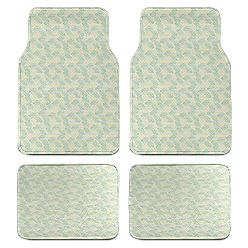 Seafoam Pale Yellow and White