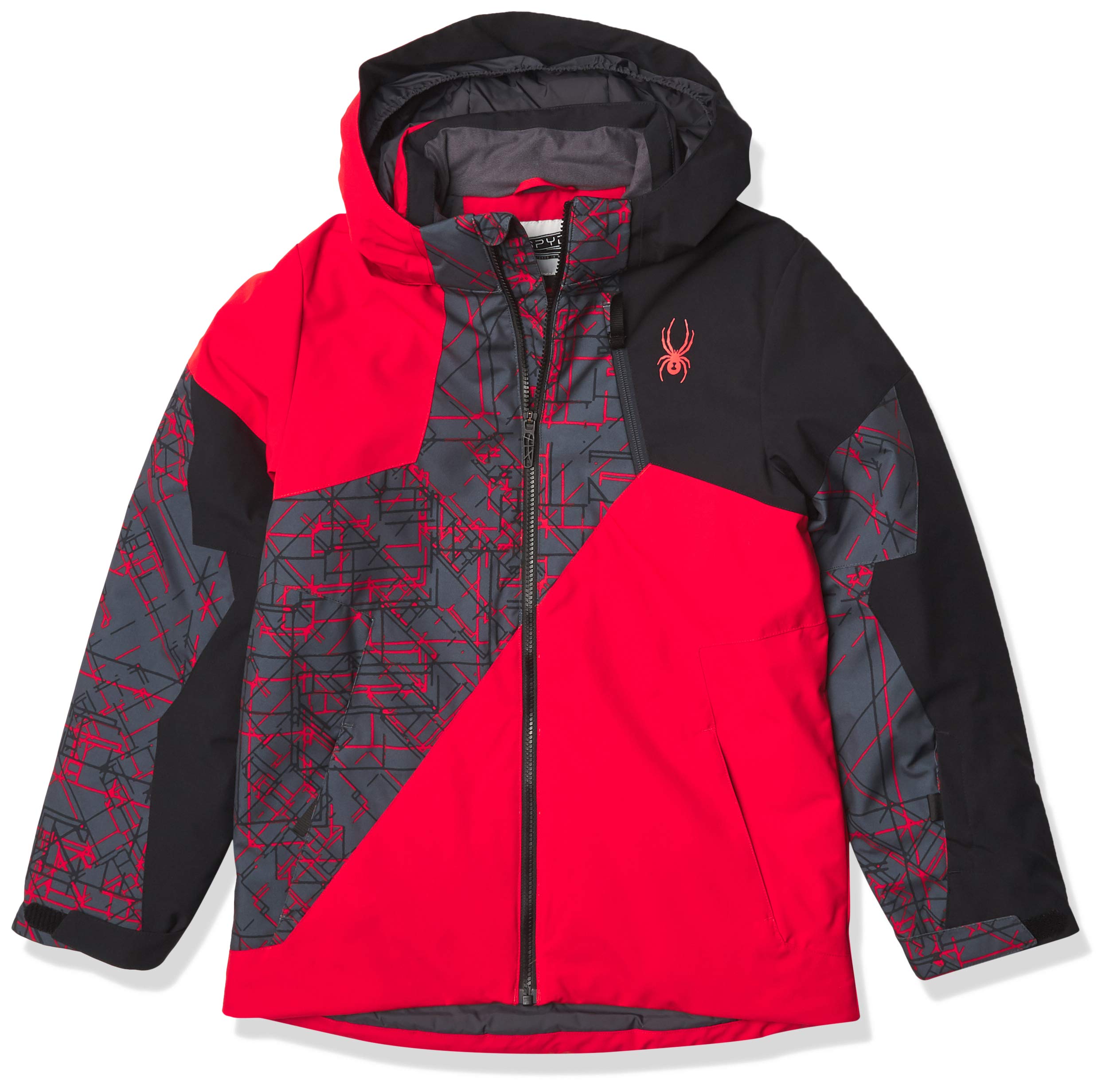 Spyder Boys' Ambush Insulated Waterproof Ski Jacket - Winter Snow Jacket for Kids - Perfect for Skiing, Snowboarding & Outdoor Winter Activities