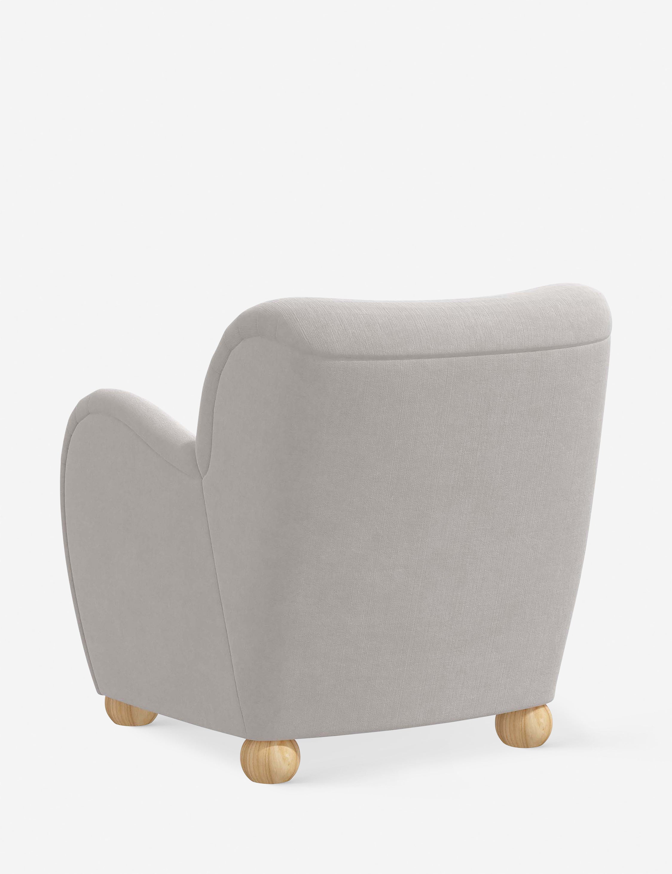 Baird Accent Chair - Modern Upholstered Lounge Chair for Living Room, Bedroom & Office - Comfortable Reading Chair with Sturdy Wooden Legs - Perfect for Relaxing, Entertaining & Home Decor