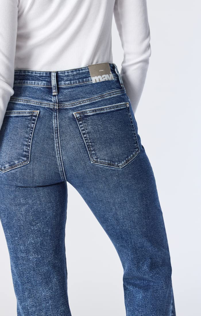 Mavi Women's Barcelona High Rise Wide Leg Jeans - Comfortable Stretch Denim Pants for Casual & Office Wear | Trendy Plus Size & Petite Options Available