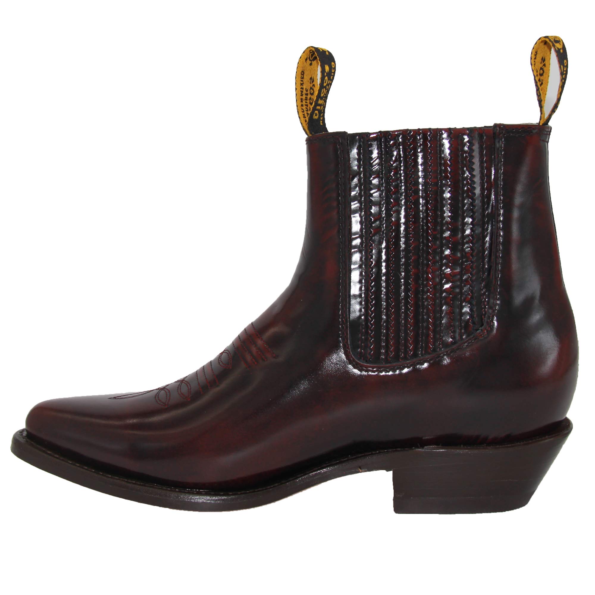 Authentic Men's Western Cowboy Boots - Genuine Leather Short Ankle Boots for Rodeo, Country Dancing & Casual Wear | Charro Botin Style