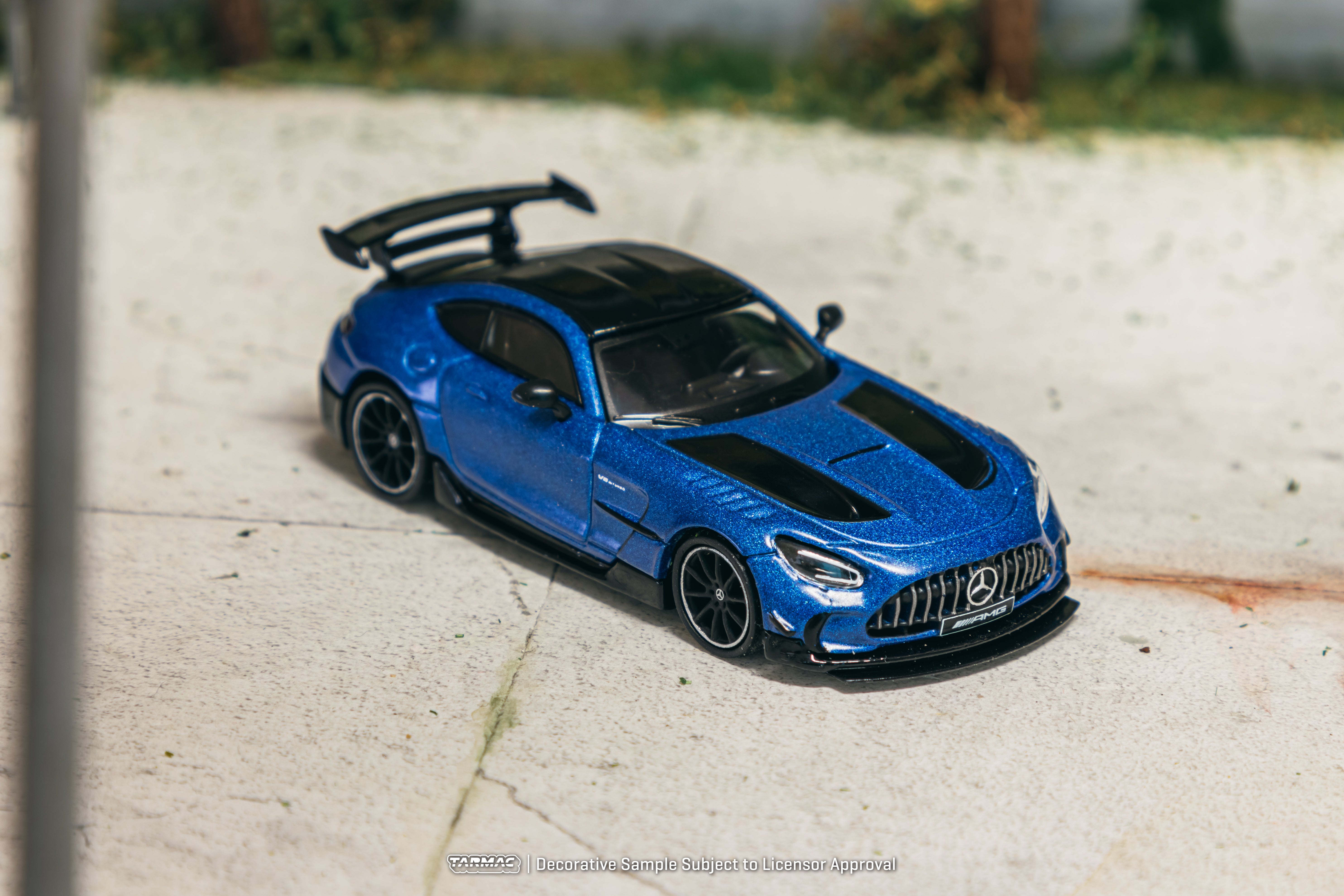 Tarmac Works 1/64 Mercedes Benz AMG GT Black Series Diecast Model Car - Matte Blue Limited Edition - Collectible Toy Car for Adults & Kids - Perfect for Display, Racing Games & Car Enthusiasts