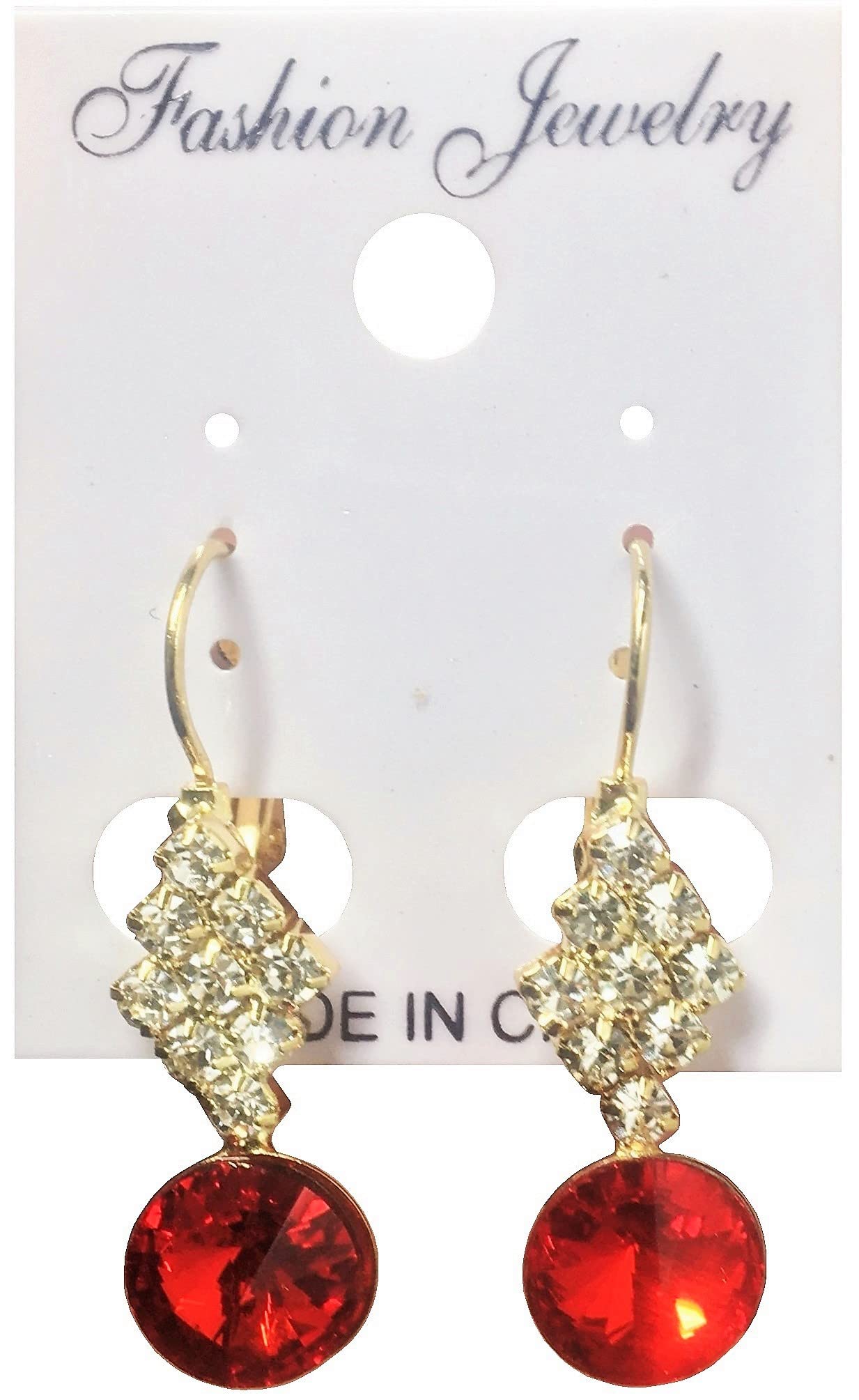 Elegant Gold Plated Diamond Crystal Chandelier Dangle Earrings for Women - Perfect for Weddings, Parties & Special Occasions