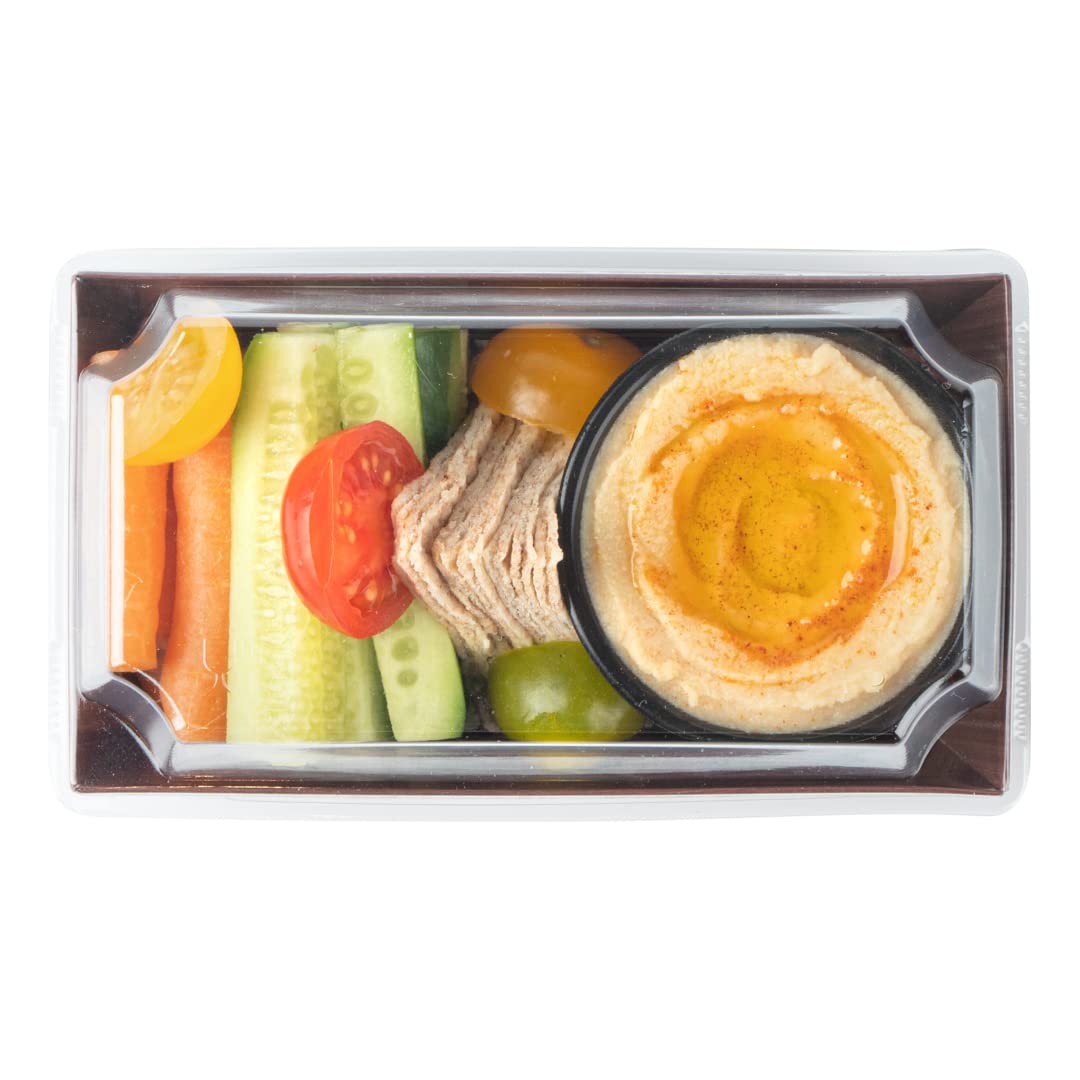 Restaurantware Matsuri Vision 4.7 x 2.5 x 1.4 Inch Disposable Sushi Trays - 100 Pack Greaseproof Wood Grain Paper Sushi Boxes for Appetizers, Desserts & Takeout - Lids Sold Separately | Perfect for Restaurants, Catering & Home Sushi Parties