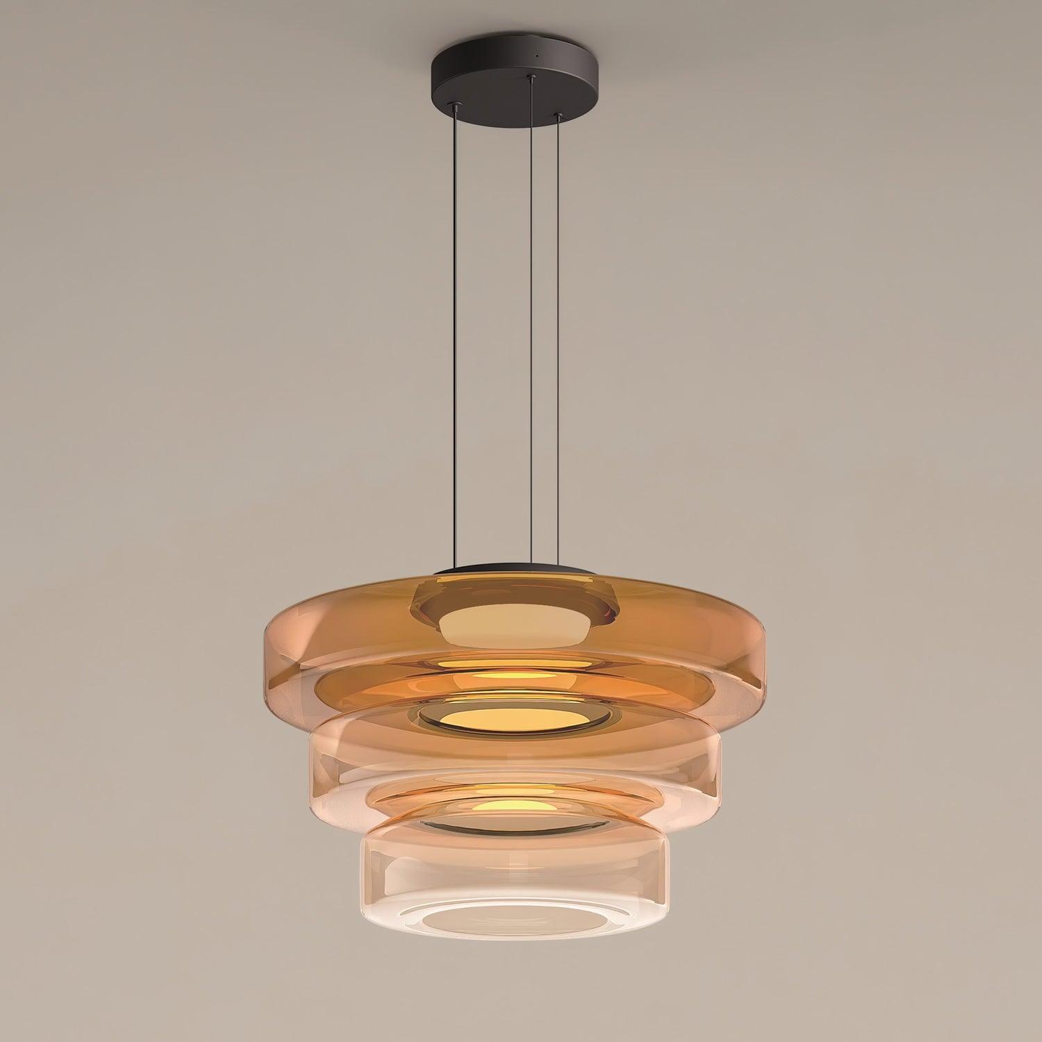 Modern Levels Series Pendant Light - Adjustable Hanging Chandelier for Kitchen Island, Dining Room & Bedroom Lighting