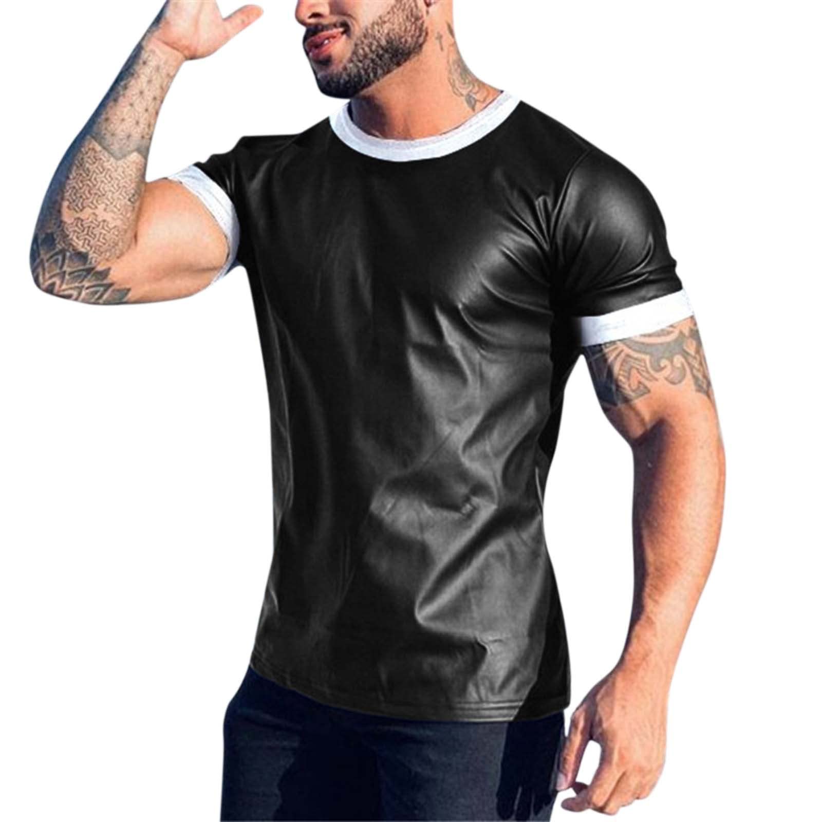 Bluecatlala Men's Running & Workout T-Shirts - Breathable Athletic Tees for Gym, Jogging & Casual Wear - Moisture-Wicking Fitted Shirt with Stylish Print