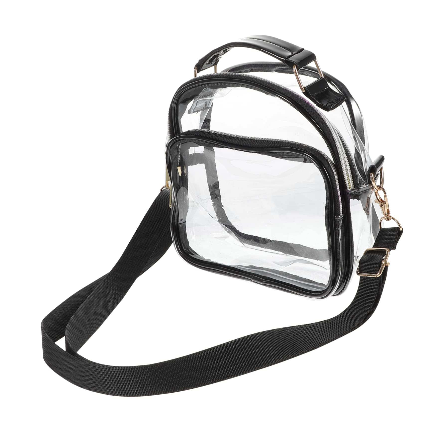 BESPORTBLE Women's Single Shoulder Crossbody Bag - PVC Clear Purse for Concerts, Stadiums & Events - Approved Clear Bag Policy Compliant - Perfect for Music Festivals, Sports Games & Travel