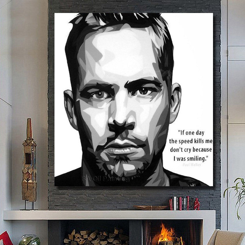 100% Handmade Oil Painting on Canvas - Wall Art Home Decor, Framed & Unframed Pop Art Picture (RW377) - Perfect for Living Room, Bedroom & Office Decor