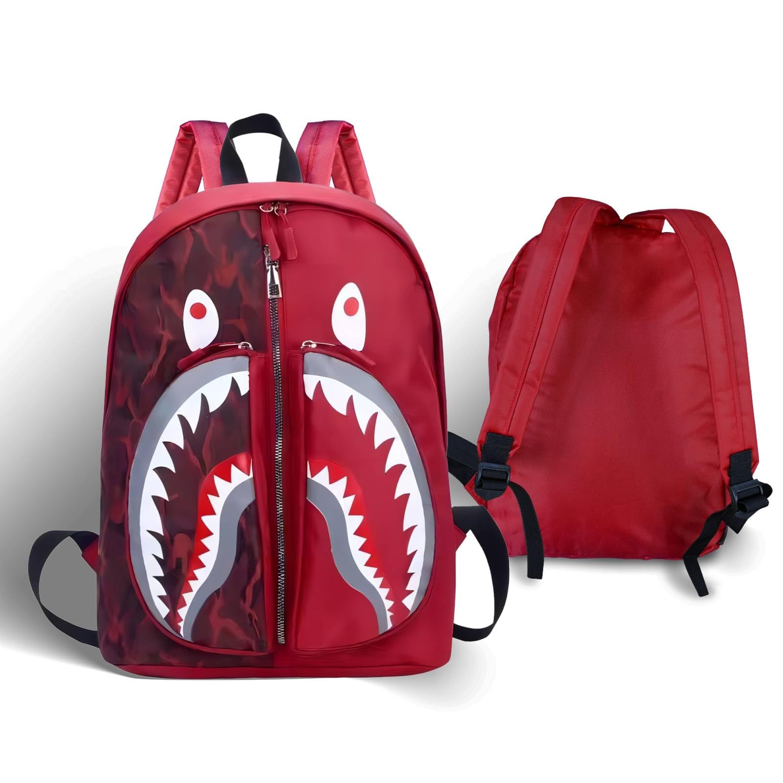 ALLLUV Boys Travel Backpack - Lightweight School Backpack for Boys & Girls - Durable Outdoor Hiking & Casual Daypack (Red) - Perfect for School, Camping & Daily Use