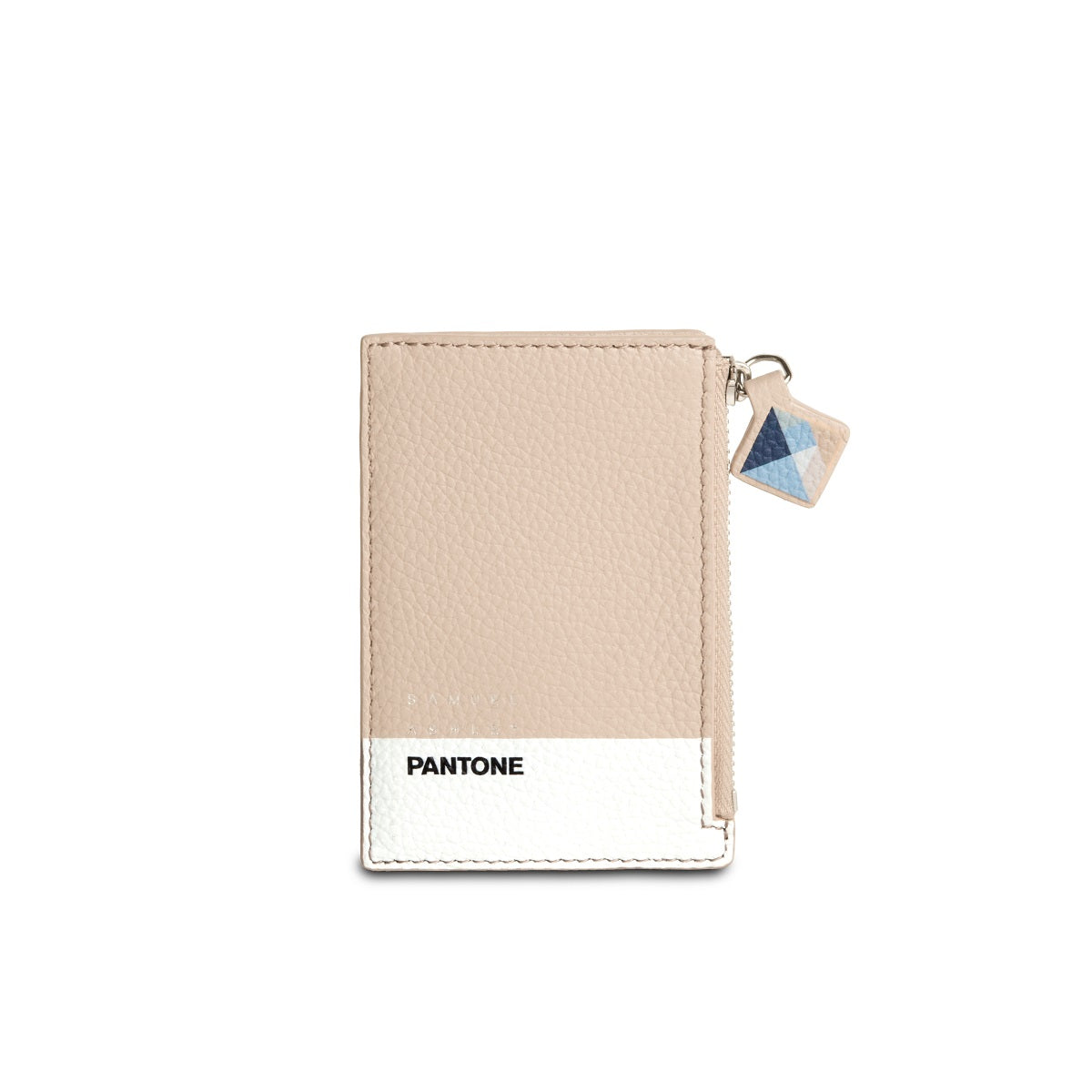 Samuel Ashley x Pantone Leather Key Purse - Premium Genuine Leather Keychain Wallet for Women & Men - Perfect for Travel, Office, and Everyday Use