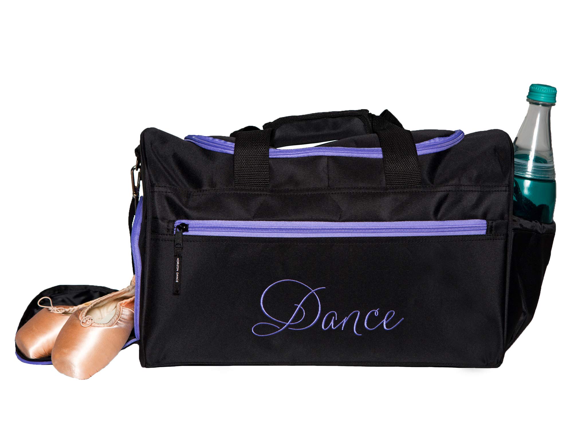 Emmie Embroidered Dance Duffel Bag - Large Gym Bag for Ballet, Jazz & Dance Classes - Perfect for Dance Shoes, Leotards & Accessories - Durable Travel Bag for Dancers & Athletes