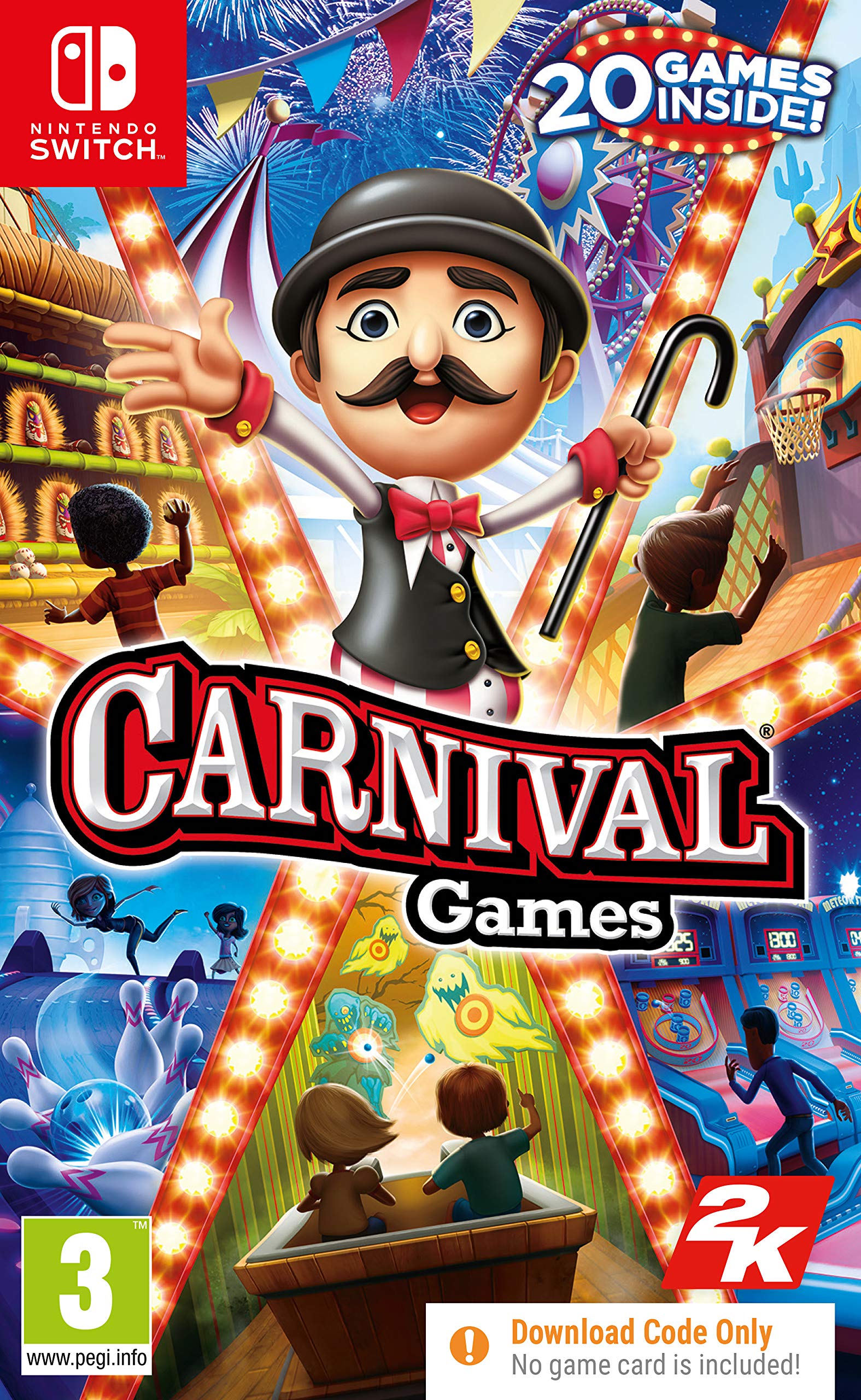 Nintendo Switch Carnival Games - Fun Family Party Video Game for Kids & Adults - Perfect for Birthday Parties & Game Nights