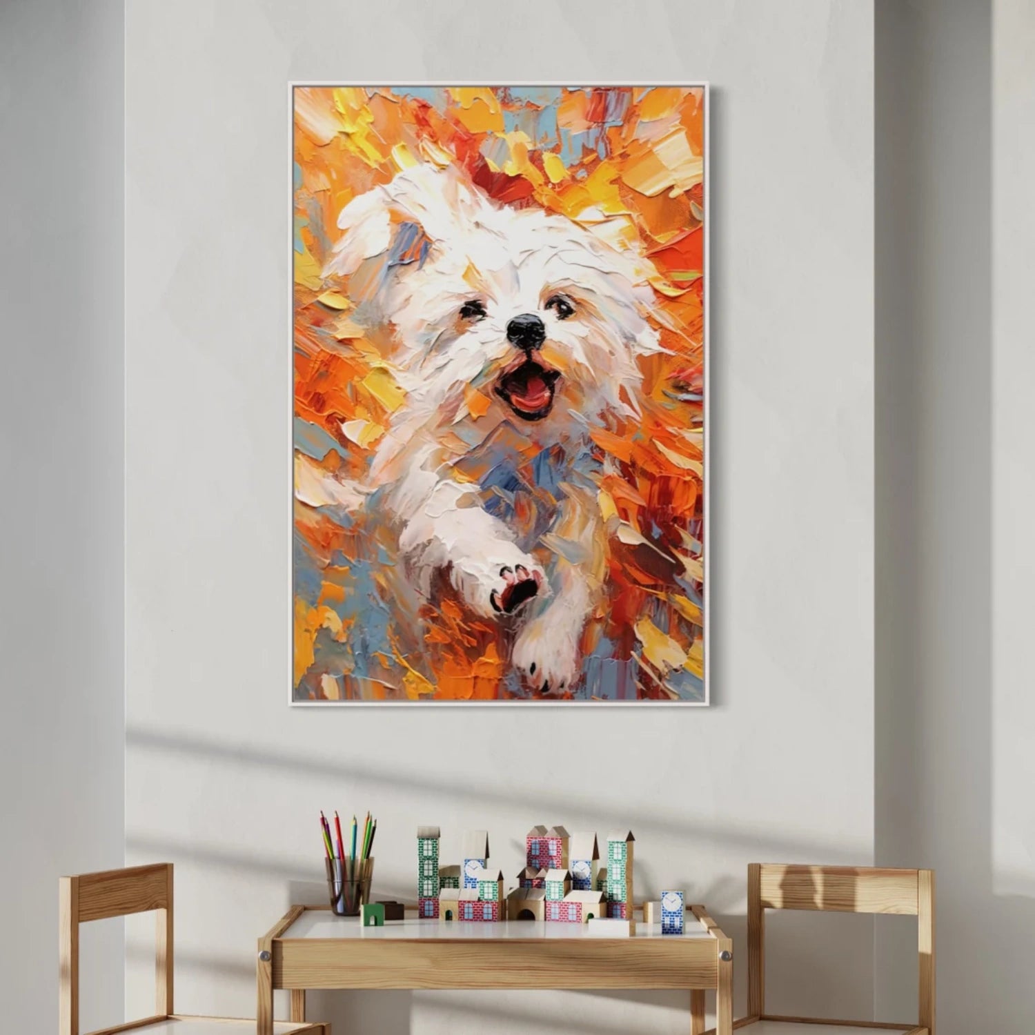 Animal Art Painting #AP138 - Handmade Wildlife Canvas Wall Decor for Living Room, Bedroom & Office