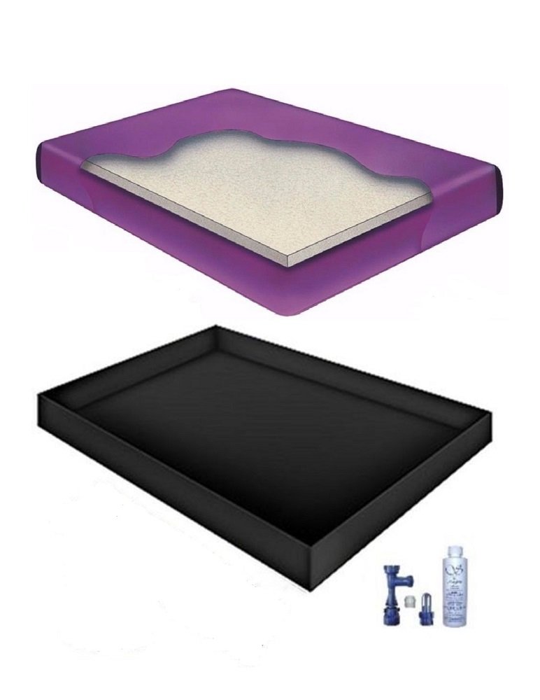 Boyd's 60% Waveless Waterbed Mattress Kit with Liner, Fill Drain & Conditioner - Queen Size 60x84 Tranq1S2 - Perfect for Bedroom Comfort & Motion Reduction