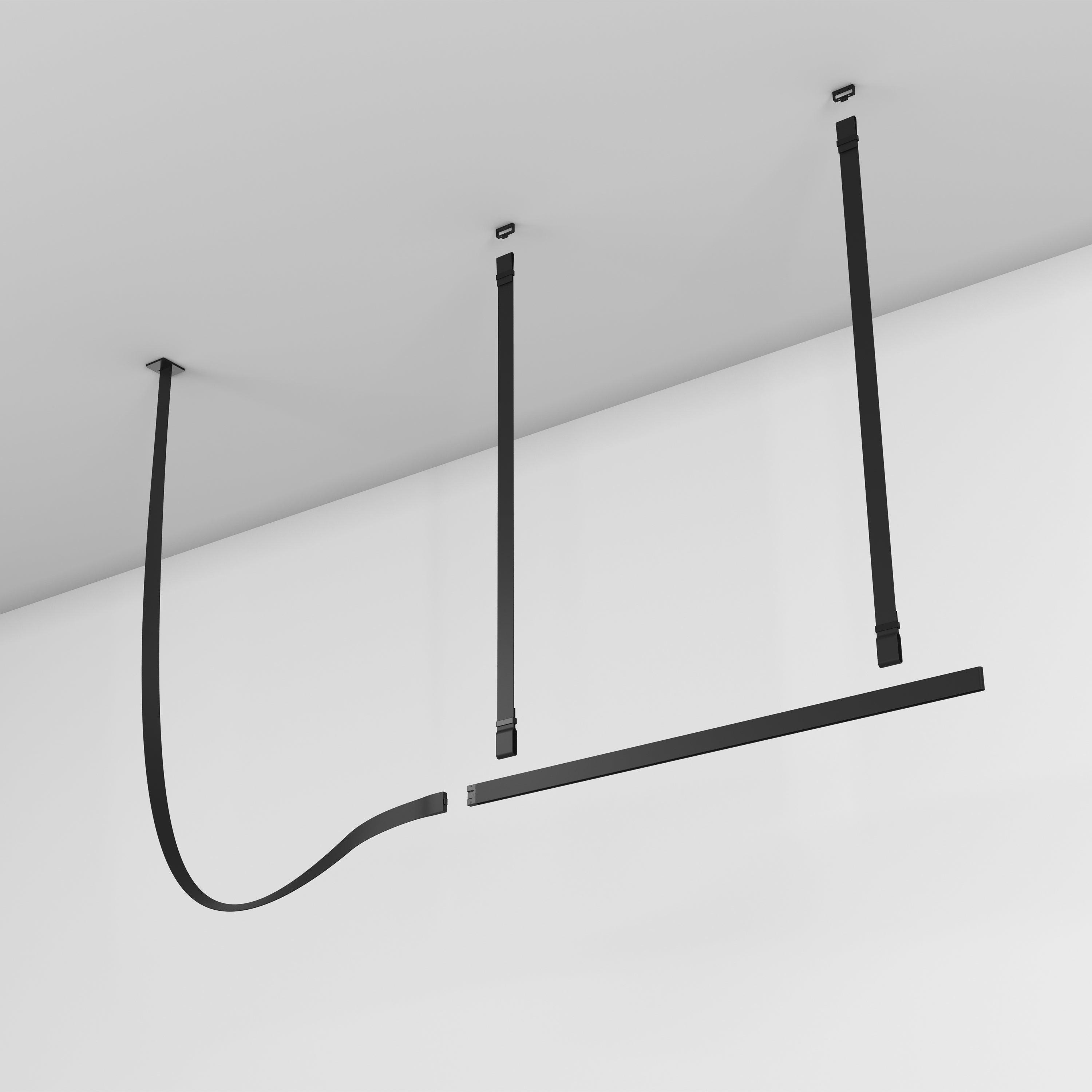 Modern Belt Horizontal Pendant Lamp - Industrial Style Ceiling Light Fixture for Kitchen Island, Dining Room & Living Room Decor