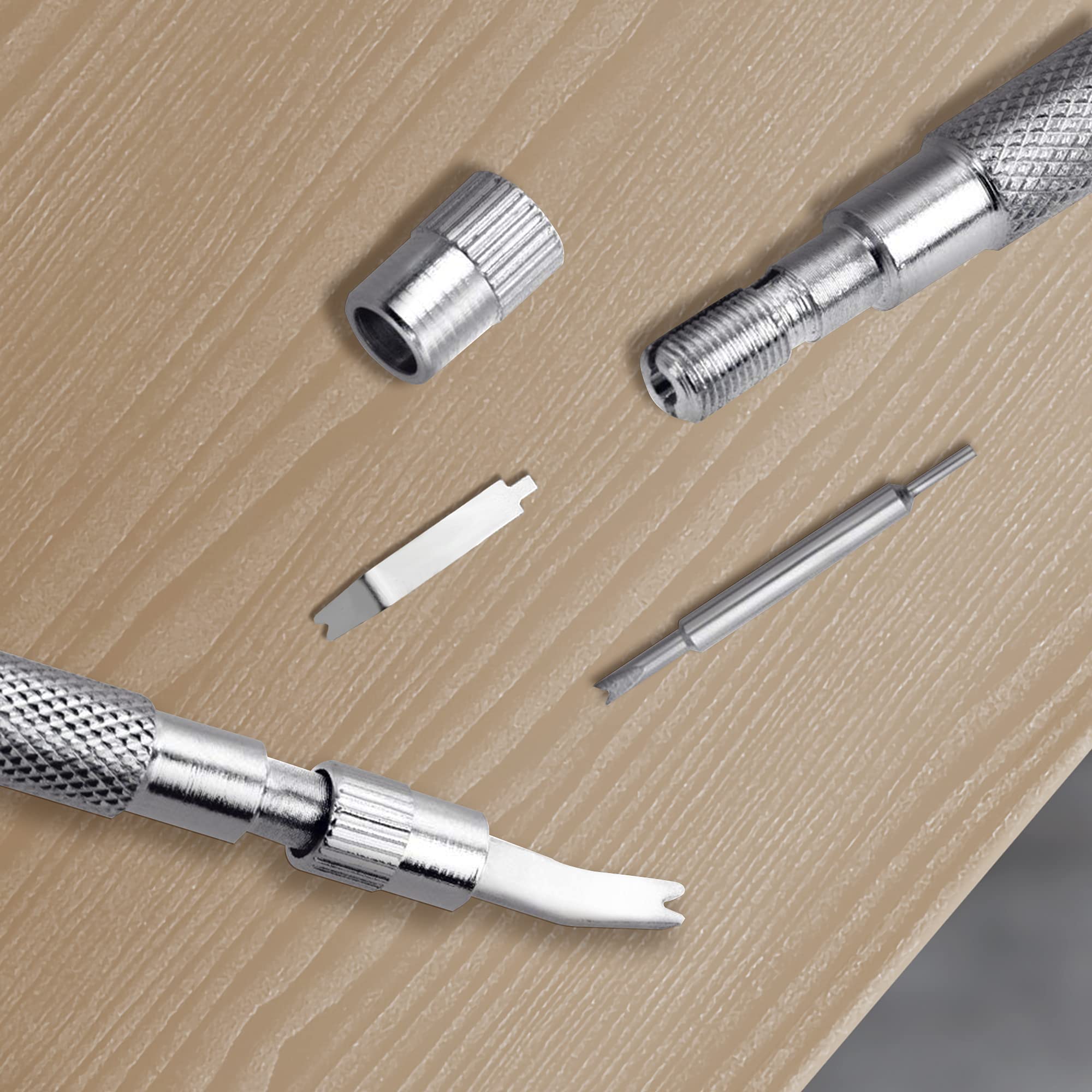 **Professional Spring Bar Tool Kit for Watch Band Repair - Includes 3 Extra Tips & 40 Heavy-Duty Stainless Steel Pins - Perfect for Watch Strap Replacement, Maintenance & DIY Watch Repair**