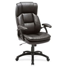 Premium Black High-Back Leather Office Chair - Ergonomic Executive Desk Chair for Home & Office Workspace, Gaming, and Study
