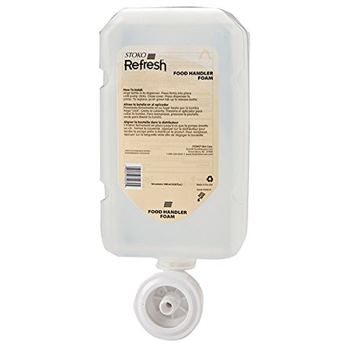 Refresh Food Handler's Foam Cleanser - 4 Pack Bulk Case (16 Bottles Total) | Antibacterial Hand Soap for Restaurants, Kitchens & Food Service Professionals