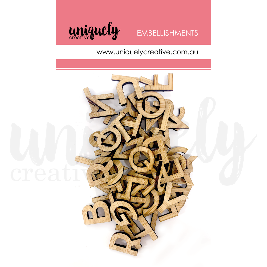 Wooden Alphabet Letters - Natural Wood ABC Blocks for Kids Learning & Nursery Decor - Perfect for Educational Toys, Baby Shower Gifts & Classroom Teaching