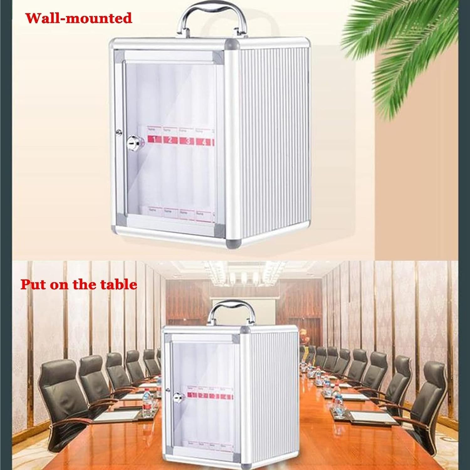Lockable Phone Storage Cabinet - Secure Mobile Phone Organizer for Students & Staff | ExpressLeopard Phone Safe Deposit Box | Ideal for Classrooms, Offices & Dining Rooms (6-Pack)
