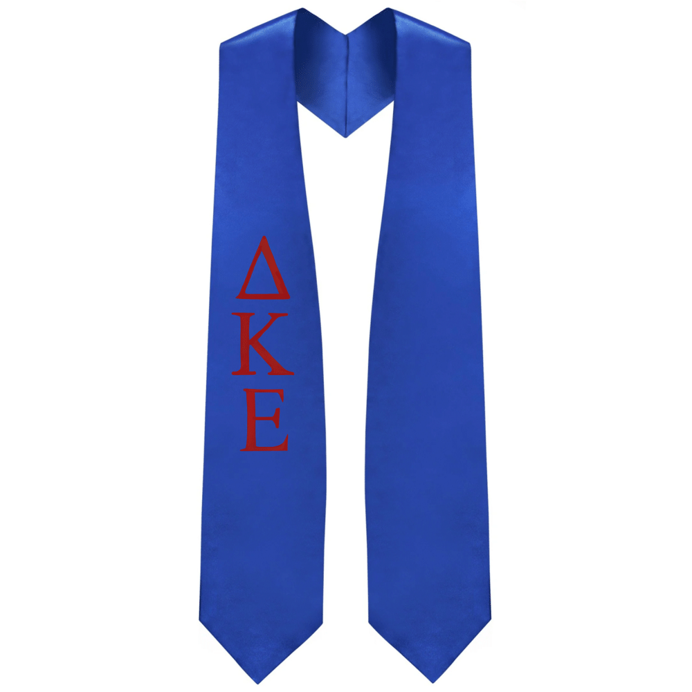 Delta Kappa Epsilon Greek Letter Stole - Official DKE Fraternity Graduation Sash for Brotherhood Ceremonies & College Events