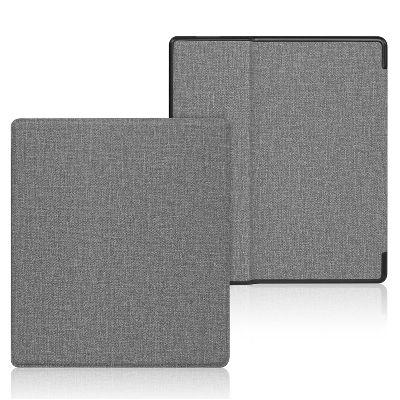 Premium Fabric Protective Case for Kindle Oasis 10th & 9th Gen (2019/2017) - Ultra Slim Cover with Auto Wake/Sleep Feature in Elegant Grey | Perfect for Reading, Travel & Daily Commute