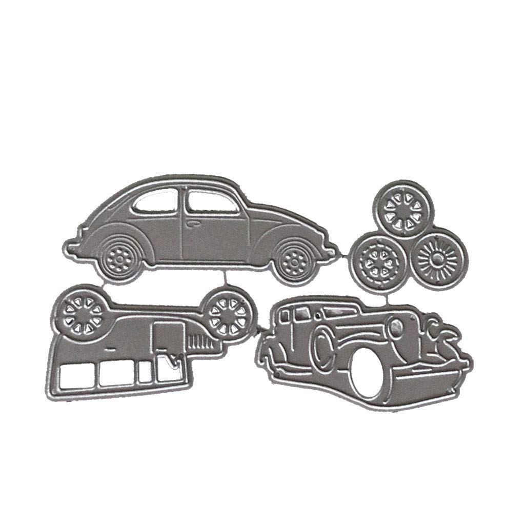 Carbon Steel Car Cutting Die Embossing Stencil Templates - DIY Scrapbooking, Card Making & Paper Craft Supplies for Car Lovers - Perfect for Bookmarks, Greeting Cards, and Home Decor Projects