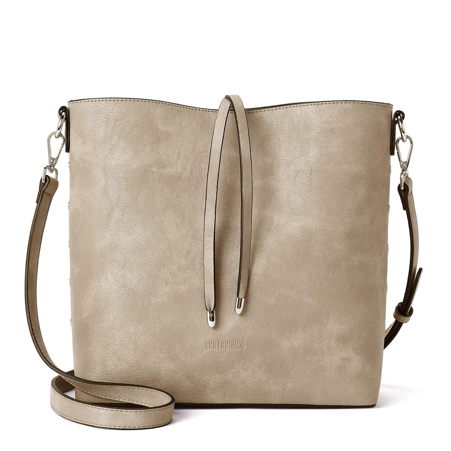 WESTBRONCO Vegan Leather Hobo Bag for Women - Stylish Crossbody Bucket Tote Purse & Shoulder Bag | Perfect for Work, Travel & Everyday Use