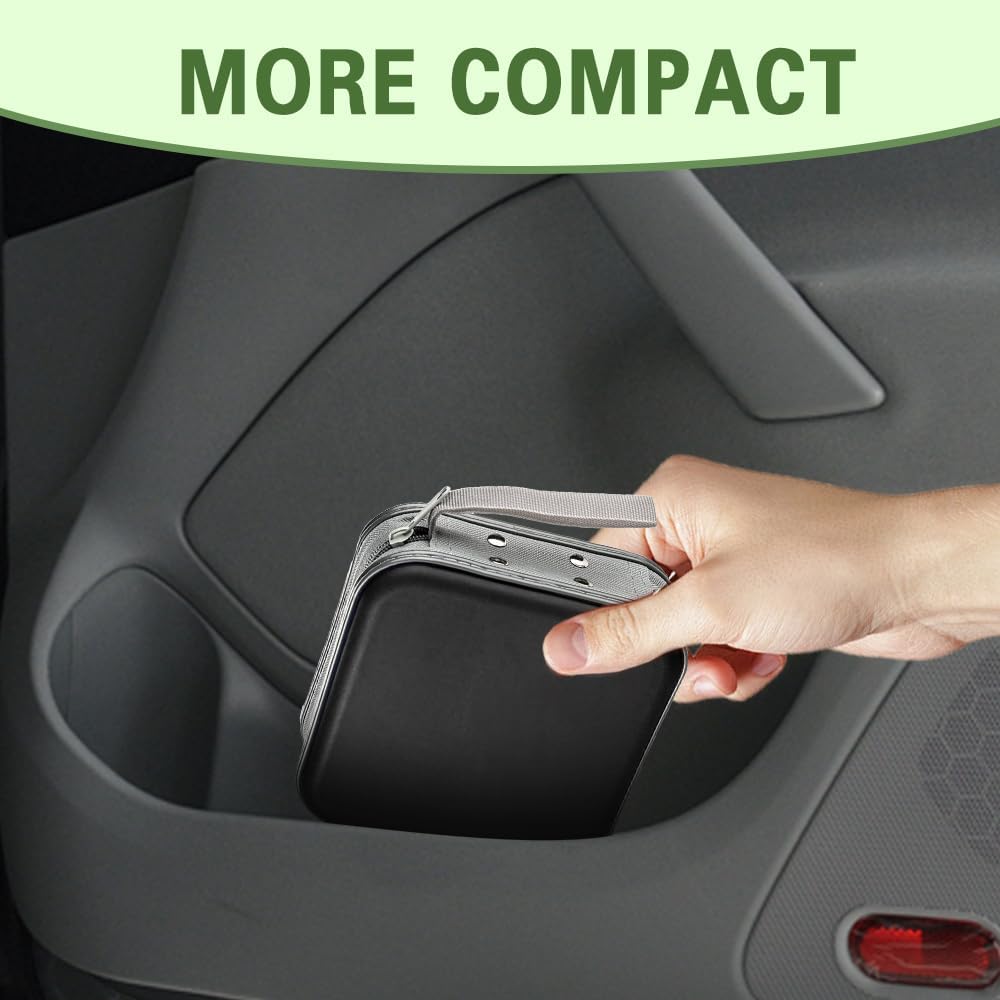 Hard Plastic CD Case Holder for Car - 48 Capacity DVD Storage Organizer | Car, Home & Travel Use