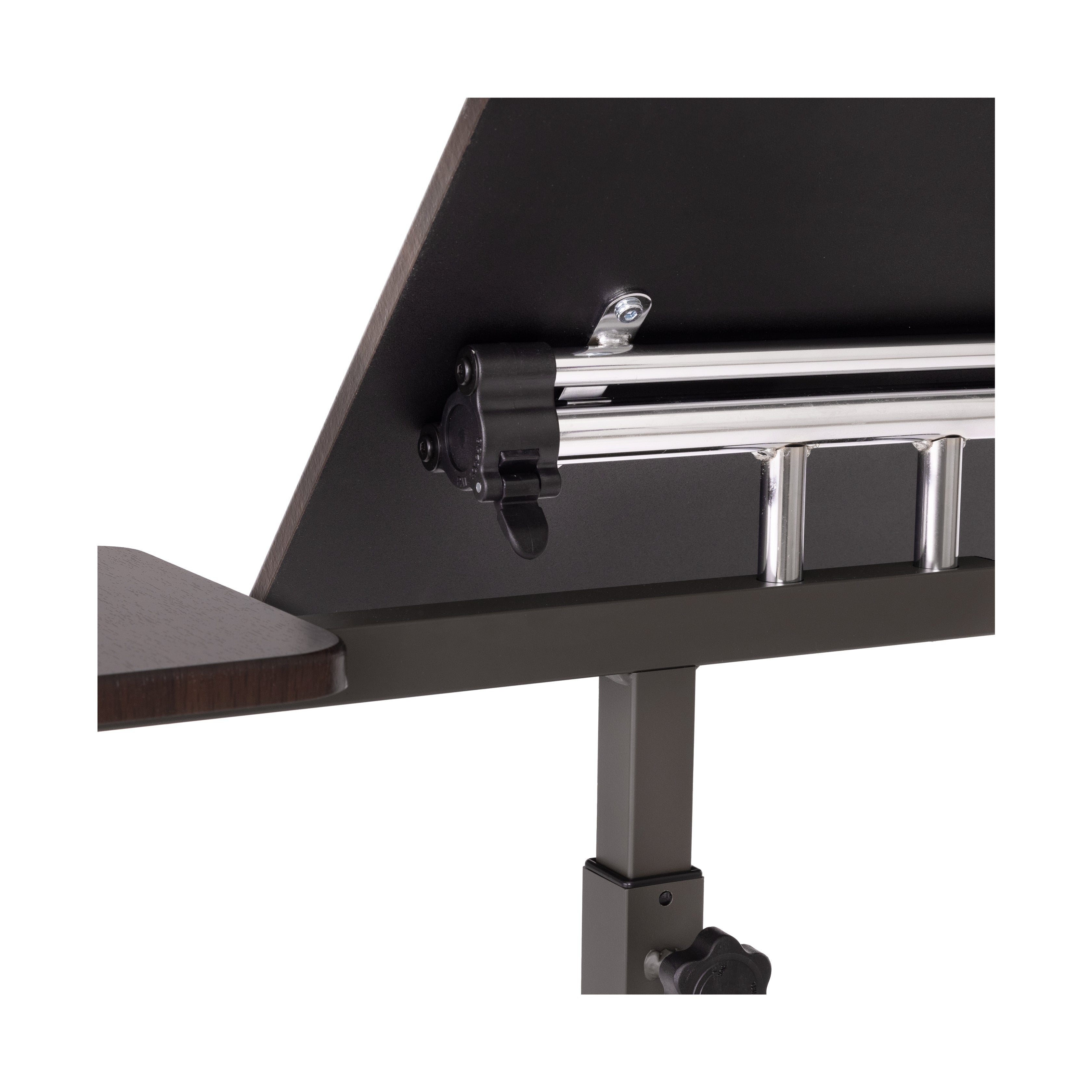airLIFT® Tilting Mobile Desk Cart - Adjustable Height Rolling Workstation for Office, Home & Classroom - Perfect for Standing Desks, Computer Work & Study
