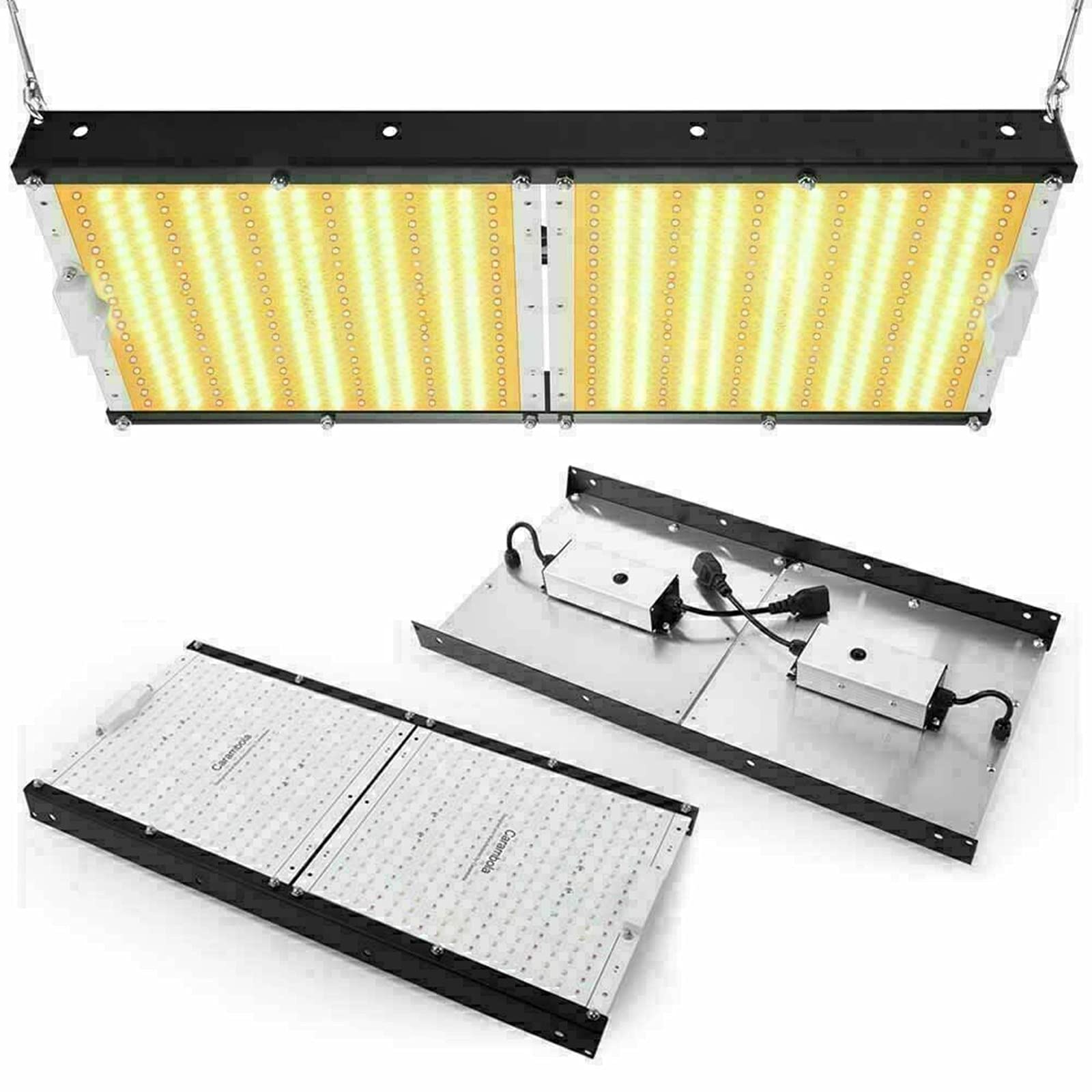 JASOYA GT7-OXJ 2000W Full Spectrum LED Grow Light with 576 LEDs - 2'x4' Coverage for Plant Bloom & Flower - Dual Switch Control - Ideal for Indoor Gardening, Hydroponics & Greenhouse Cultivation