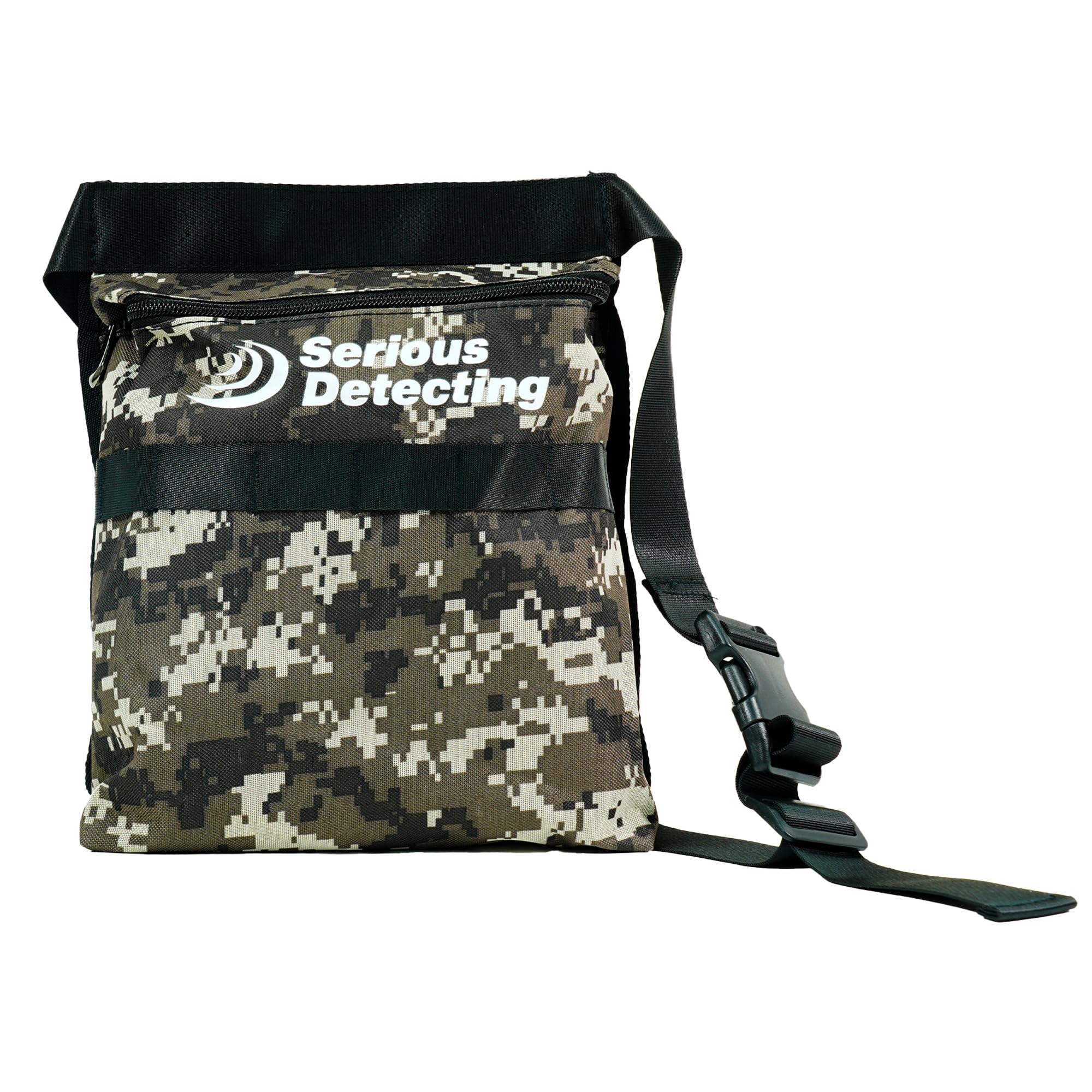 42-inch Camo Waist Bag with Treasure Pouch - Durable Metal Detecting Accessories for Outdoor Adventures & Treasure Hunting