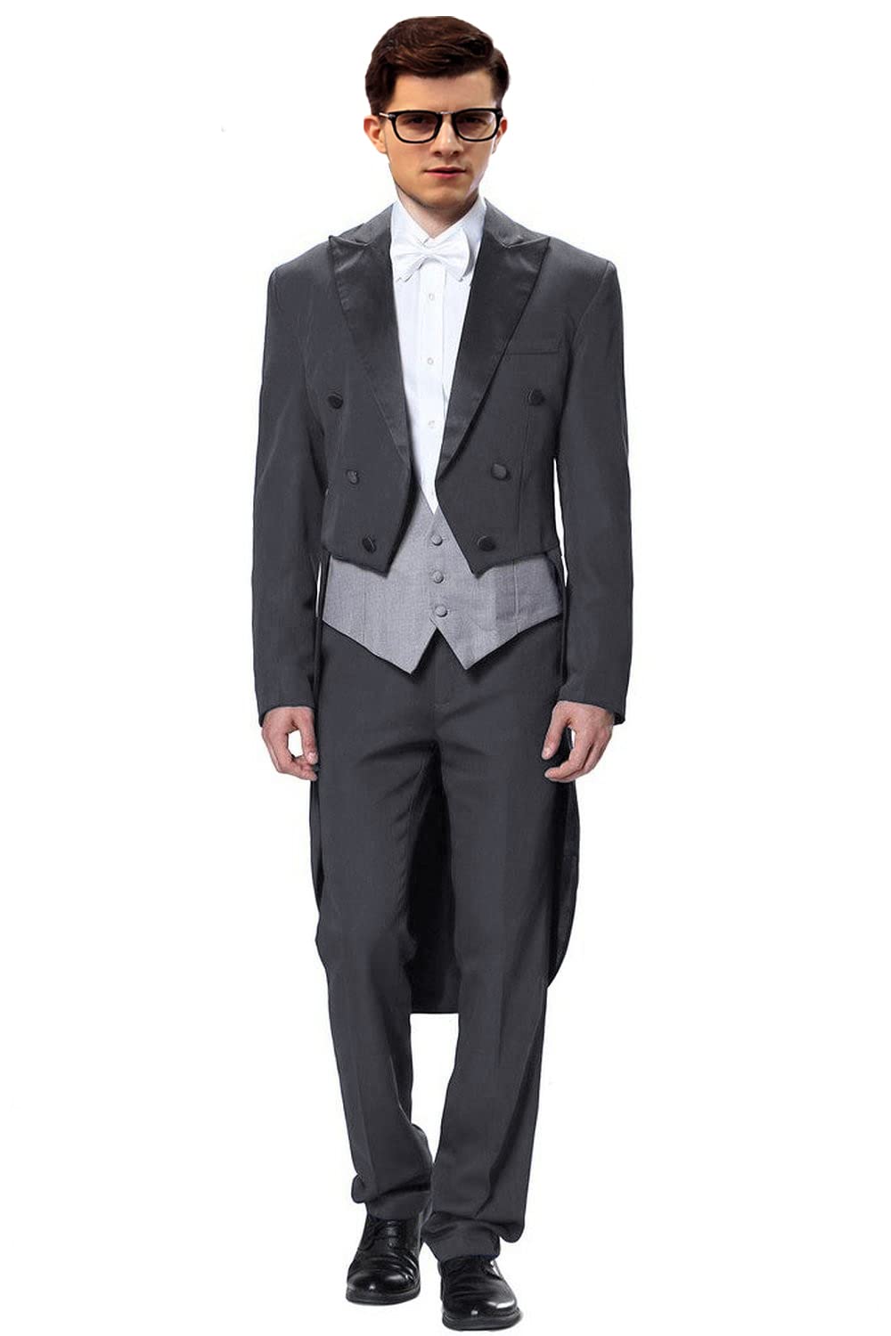 2024 Vintage Elegant 3-Piece Groom Tuxedo Suit for Men - Classic Wedding Attire for Grooms, Best Man & Formal Events | Perfect for Weddings, Proms & Black Tie Occasions