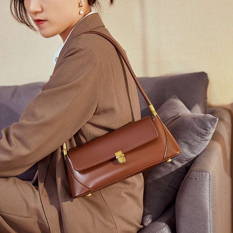 Stylish Genuine Leather Small Shoulder Handbag for Women - Perfect for Work, Travel & Everyday Use