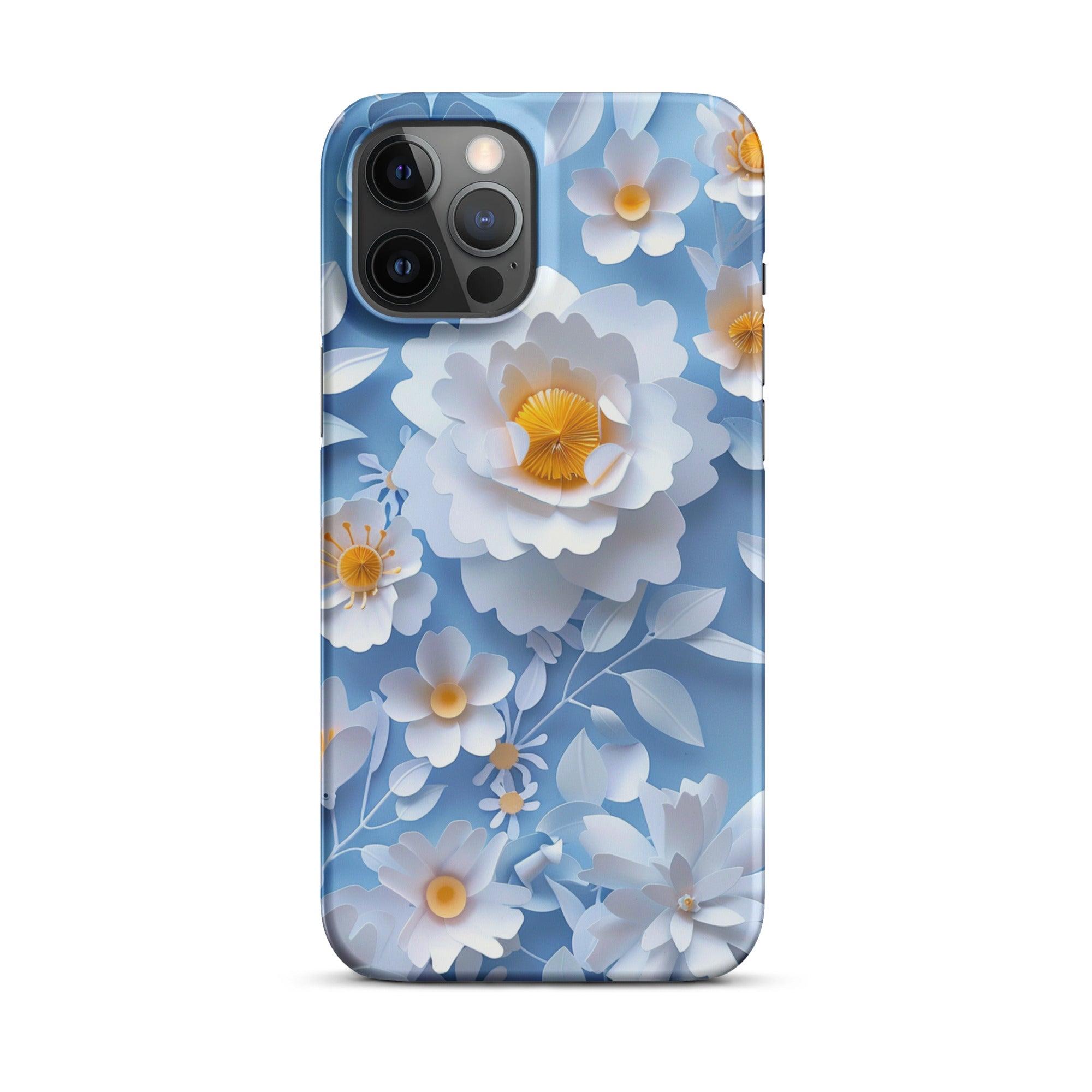 Daisy Blue Snap Case for iPhone 13 Pro Max - Slim Protective Cover with Shock Absorption | Perfect for Everyday Use, Travel & Outdoor Activities