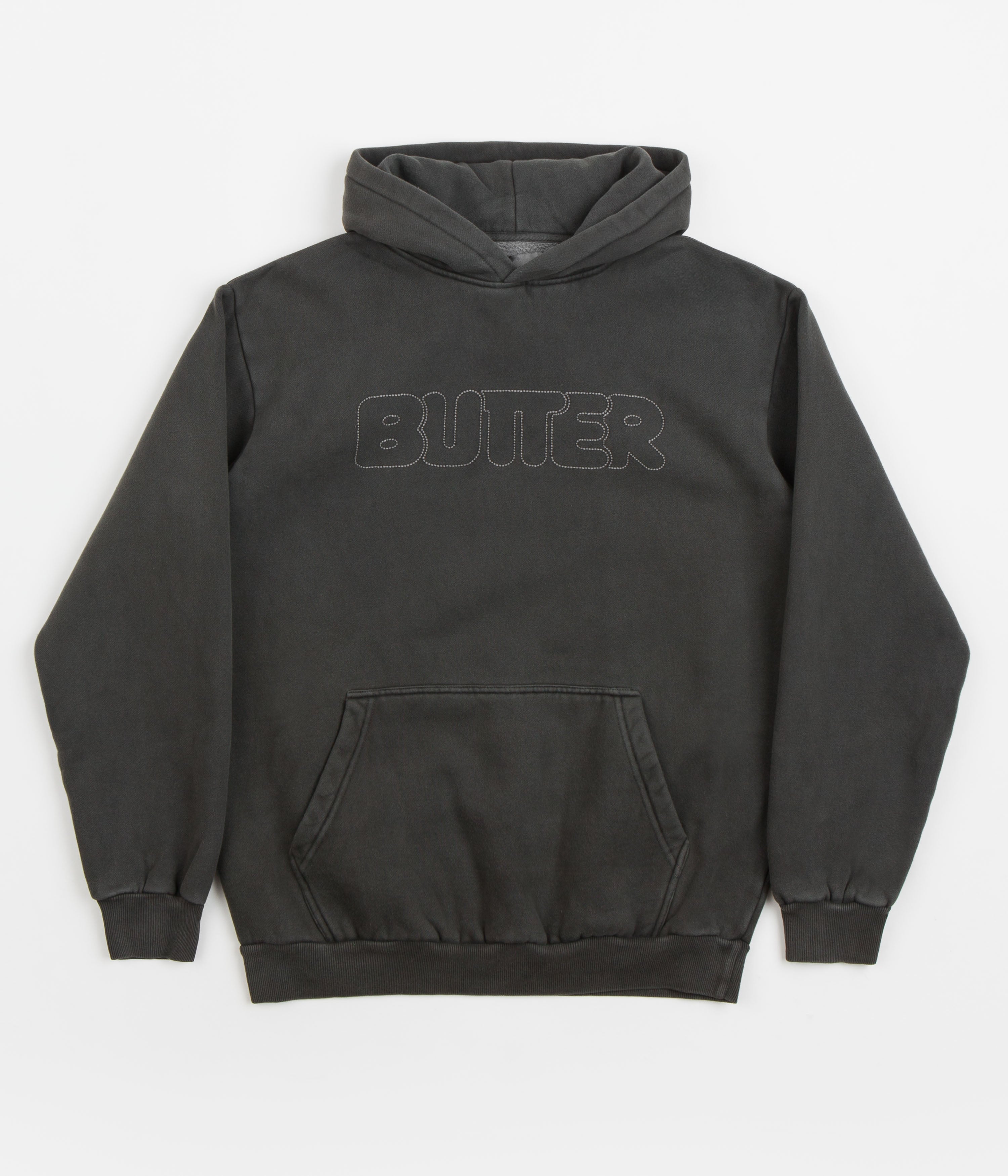 Butter Goods Distressed Dye Hoodie - Vintage Washed Cotton Pullover for Men & Women | Streetwear Fashion, Casual Wear, Urban Style