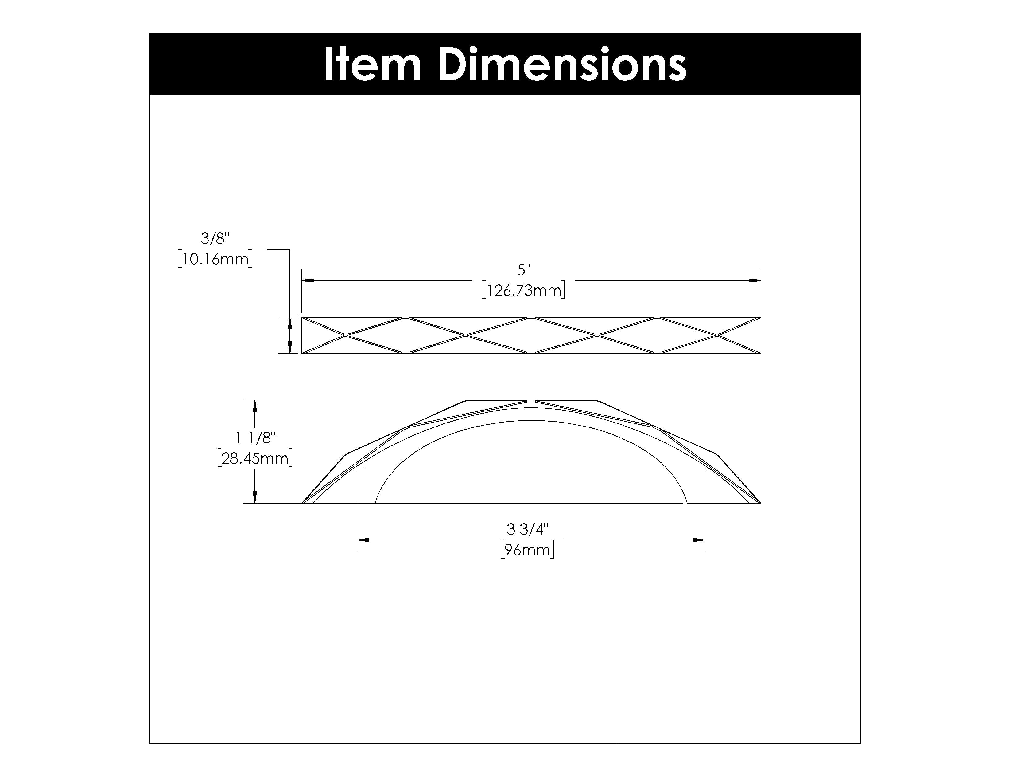 3 3/4 Inch (96mm) Center to Center Champagne Bronze Cabinet Pulls - Elegant Hardware for Kitchen Cabinets, Bathroom Vanities & Furniture Drawers